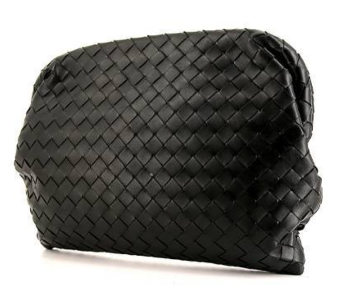 Bottega Veneta Clasp MM Cuir Noir