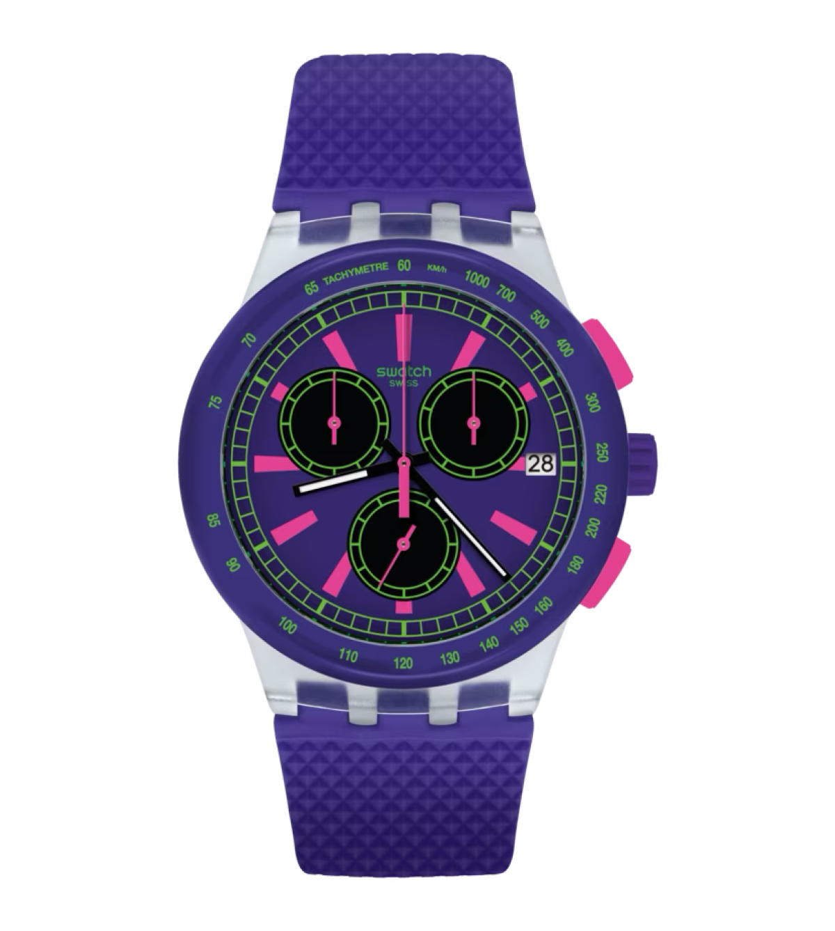 Swatch Purp-LOL Quartz Violet Plastique