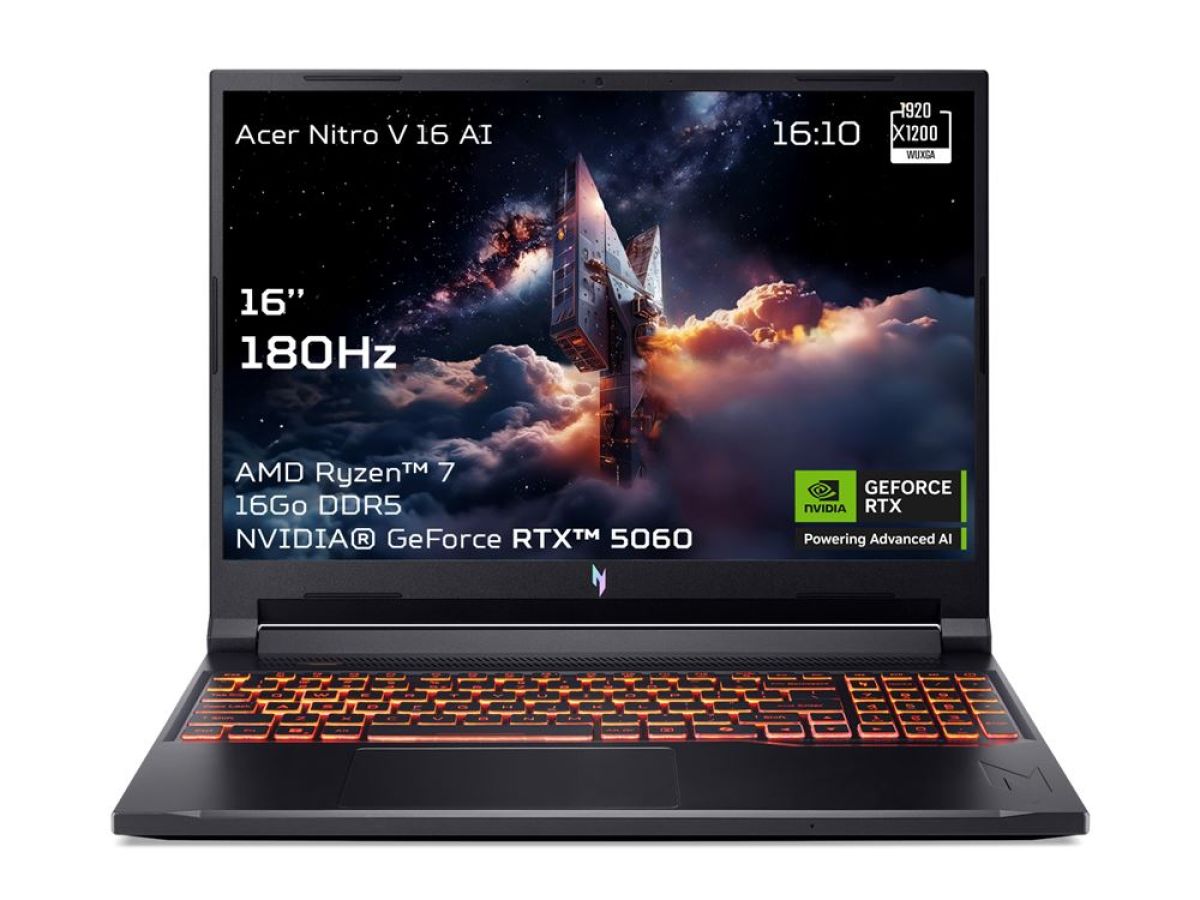 Acer Nitro V 16 AI AMD Ryzen 7 260 w 16 Go SSD 512 Go