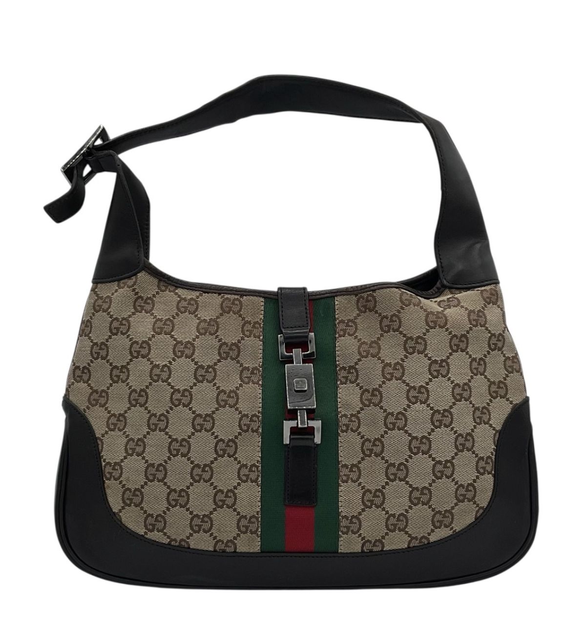 Gucci Jackie Vintage Medium Toile GG Beige
