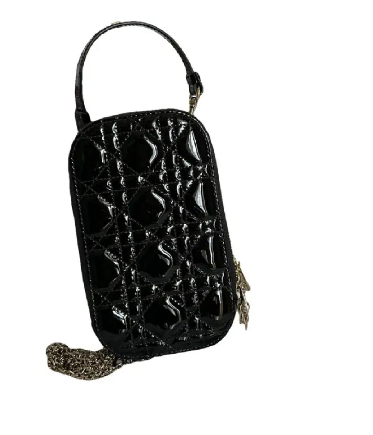 Dior Call’ in lady PM Cuir vernis NOIR