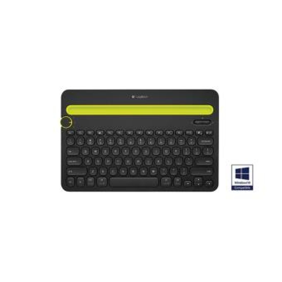 Logitech K480 Clavier Sans Fil Noir et Jaune