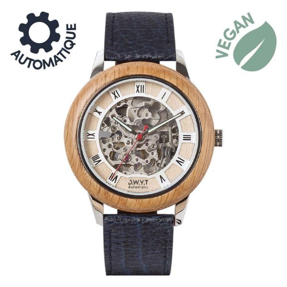 DWYT DW-01701 Automatique Bois Cuir