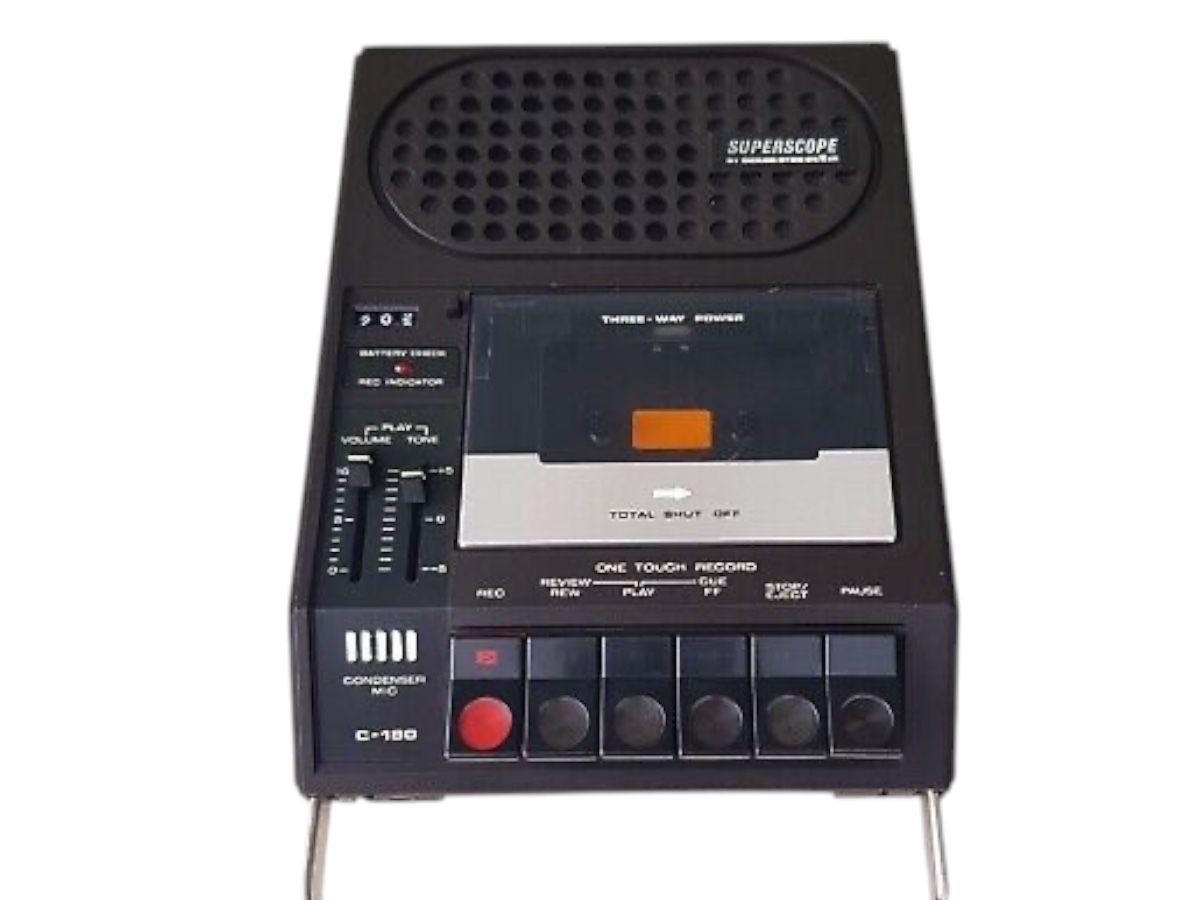 Superscope C-180 Magnétophone à K7 Noir