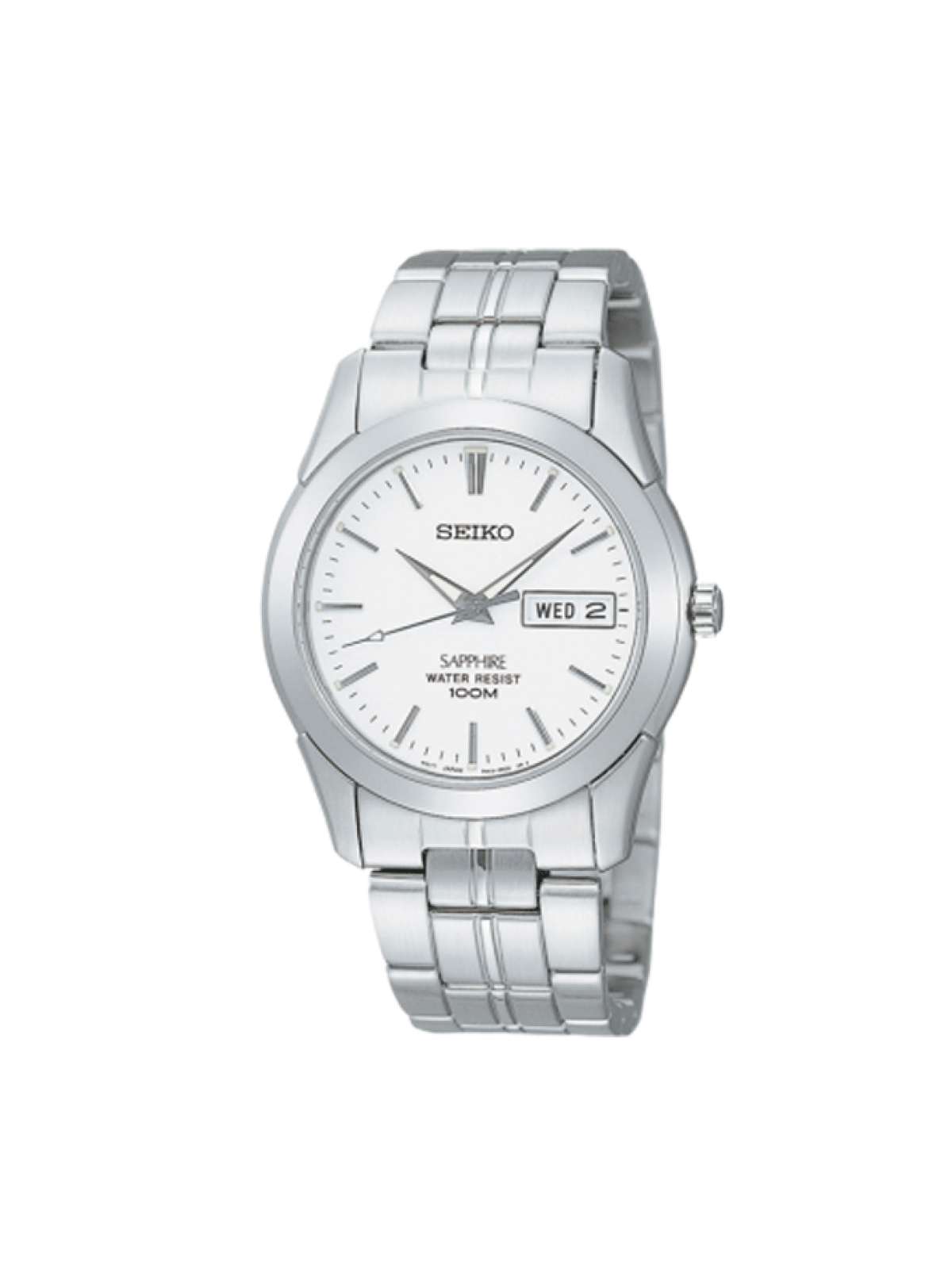 Seiko Sapphire 100M Quartz Noir Acier