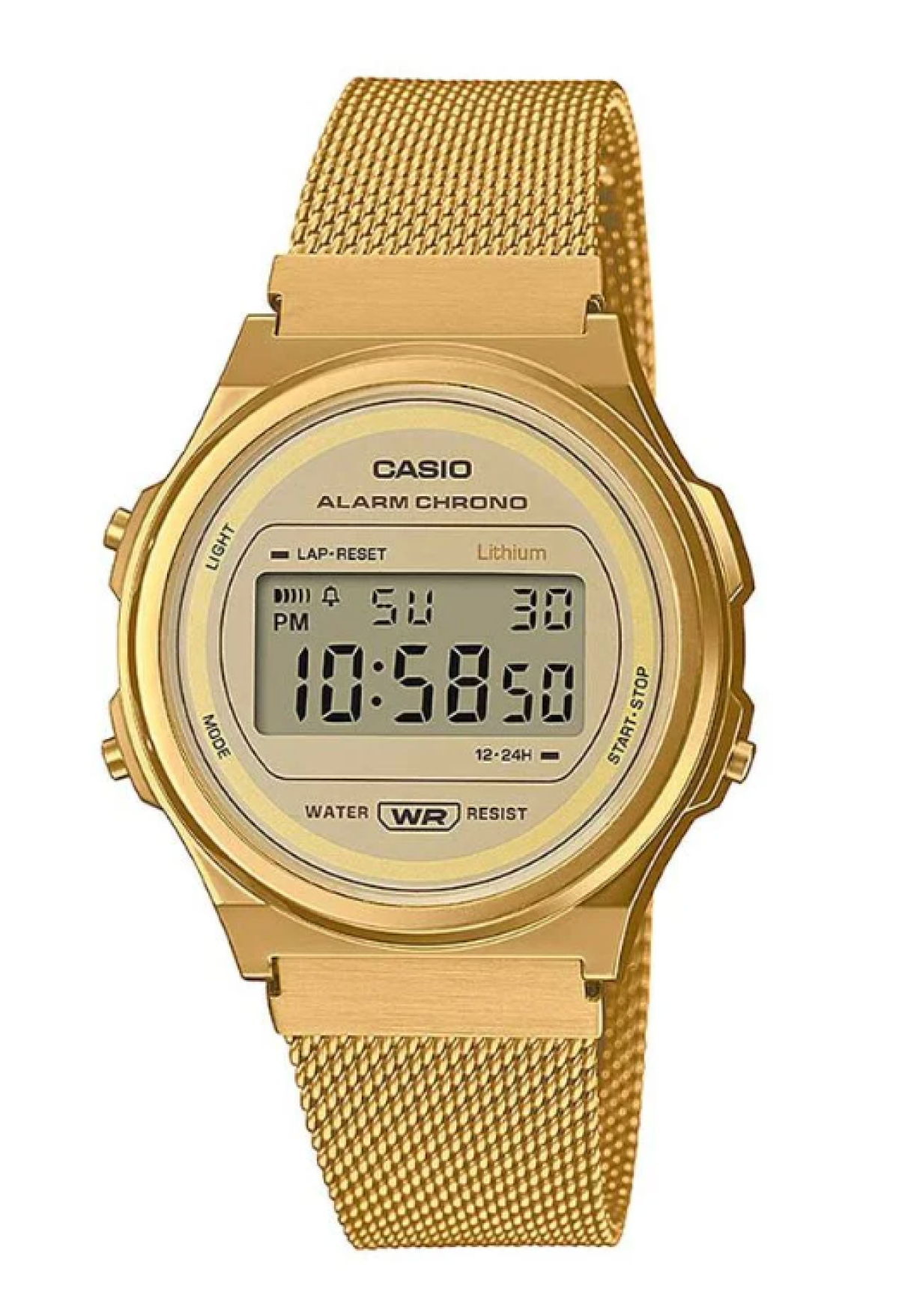 Casio A171WE Quartz  Acier Doré
