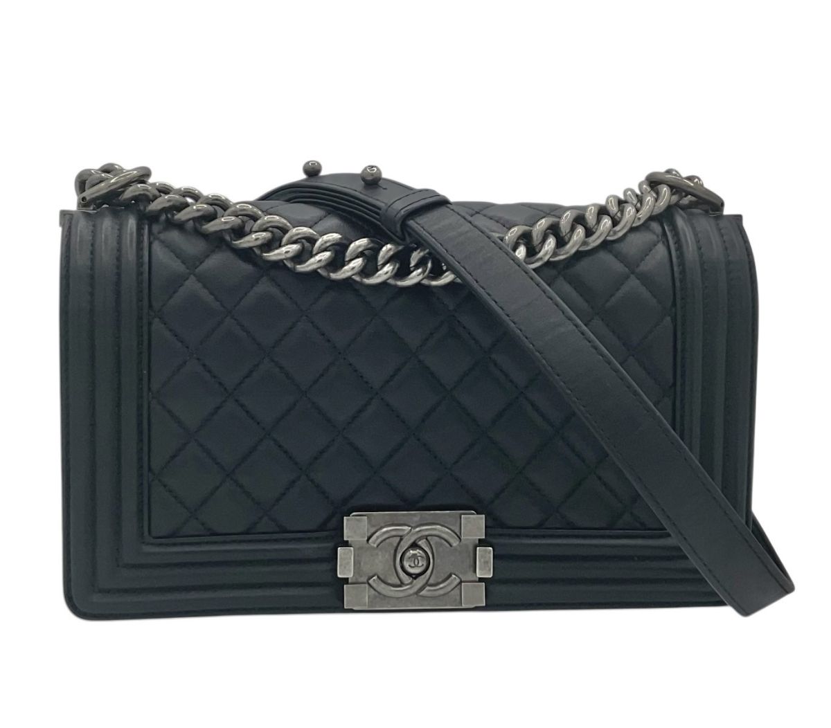 Chanel Boy Médium Cuir Noir