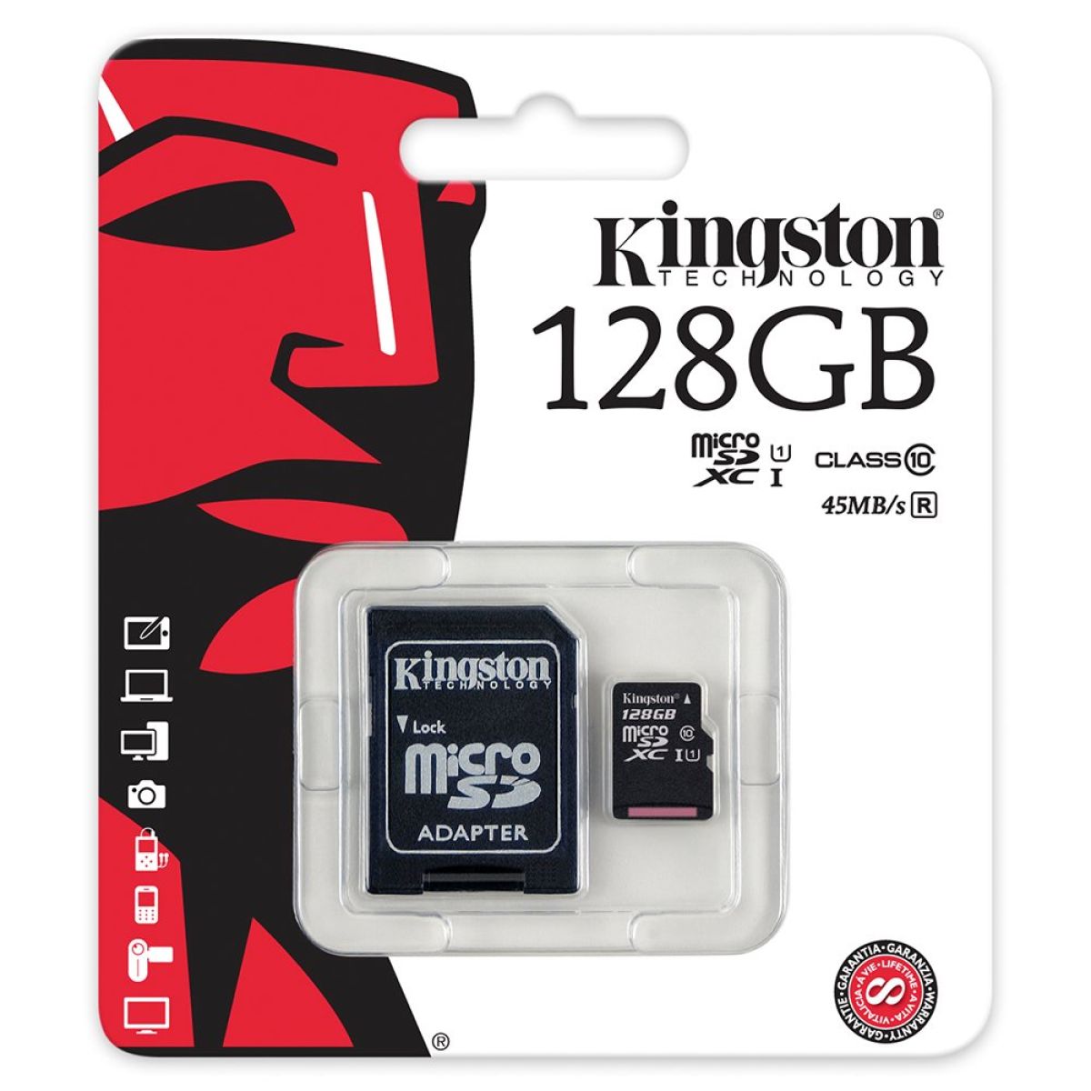 Kingston 128 GB Carte memoire