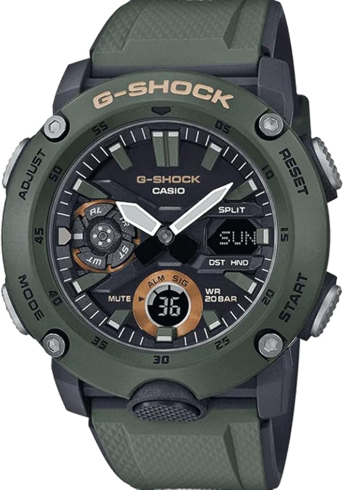 Casio GA-2000 Quartz Khaki Plastique