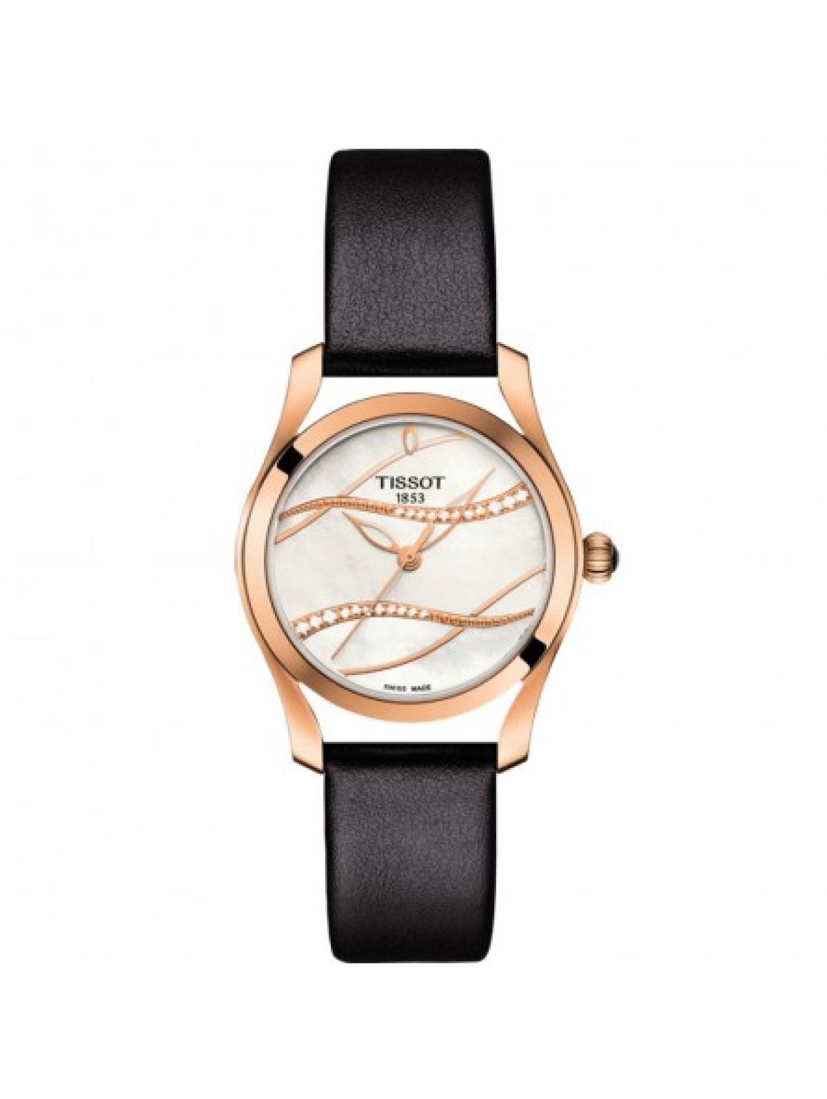 Tissot T-Lady T-Wave Quartz Blanc Cuir