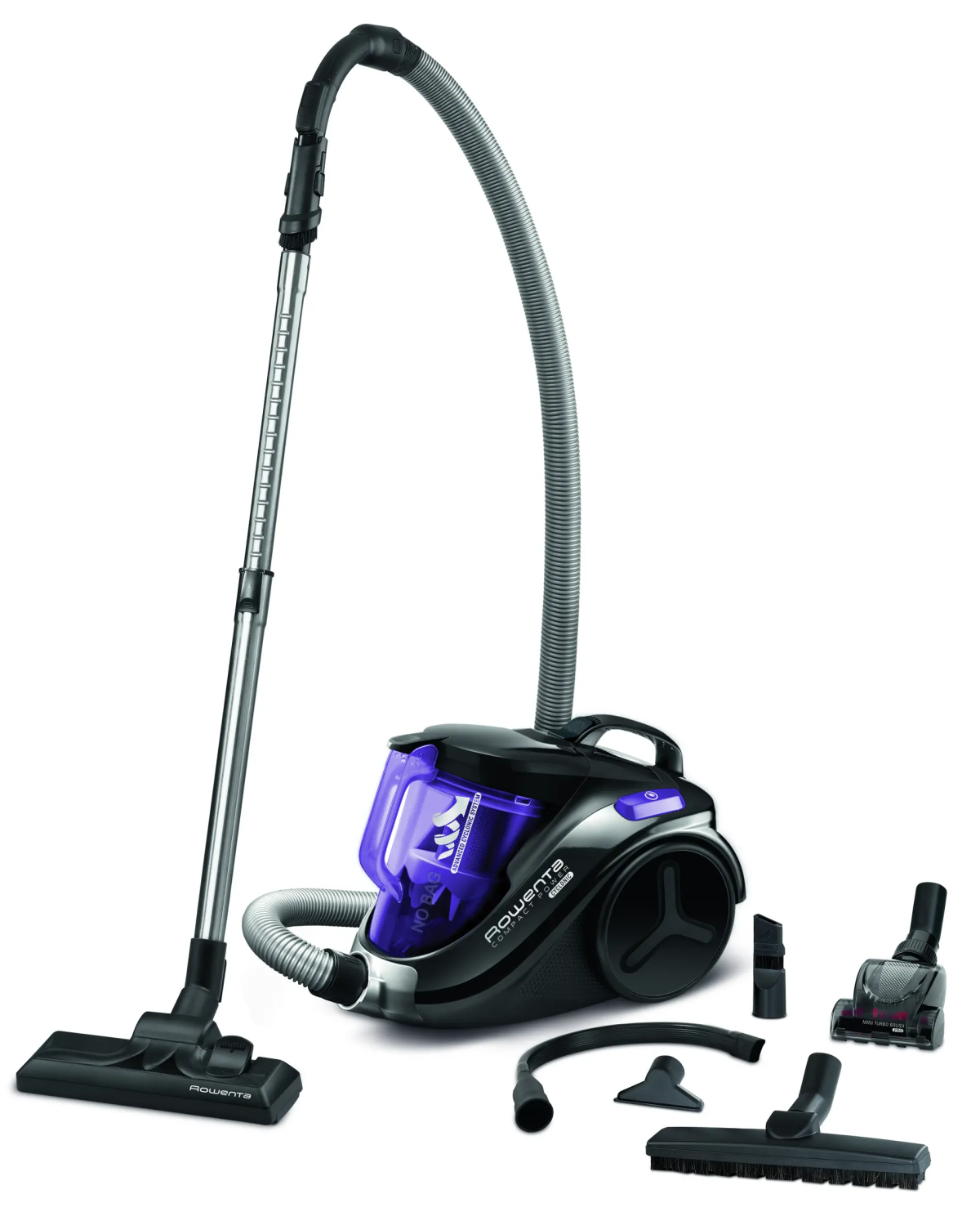 Rowenta Compact Power Cyclonic Aspirateur traineau sans sac Violet