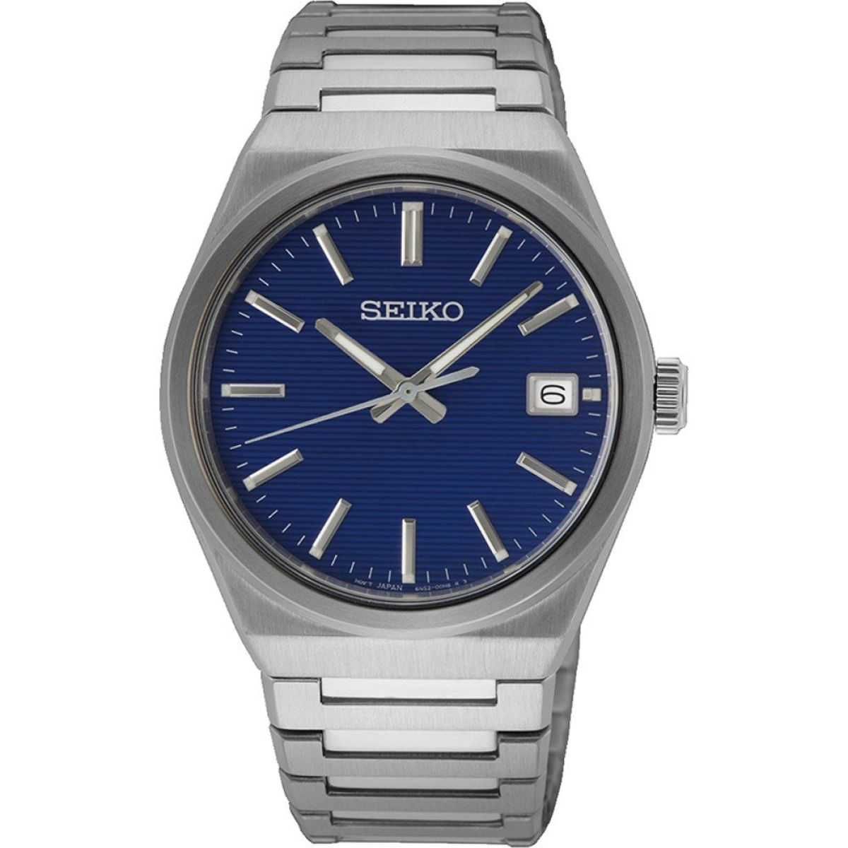 Seiko 6N52-00H0 Quartz Gris Acier cadran bleu