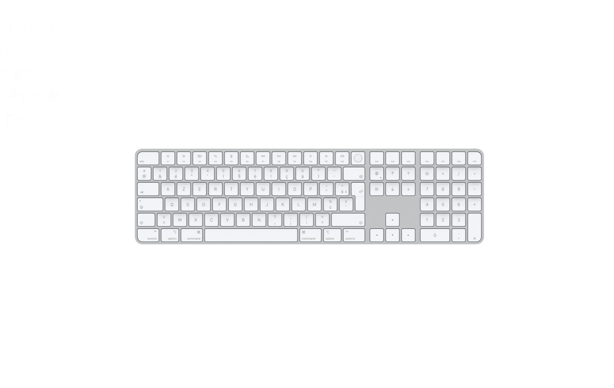 Apple Magic Keyboard A2520  Blanc Touch ID