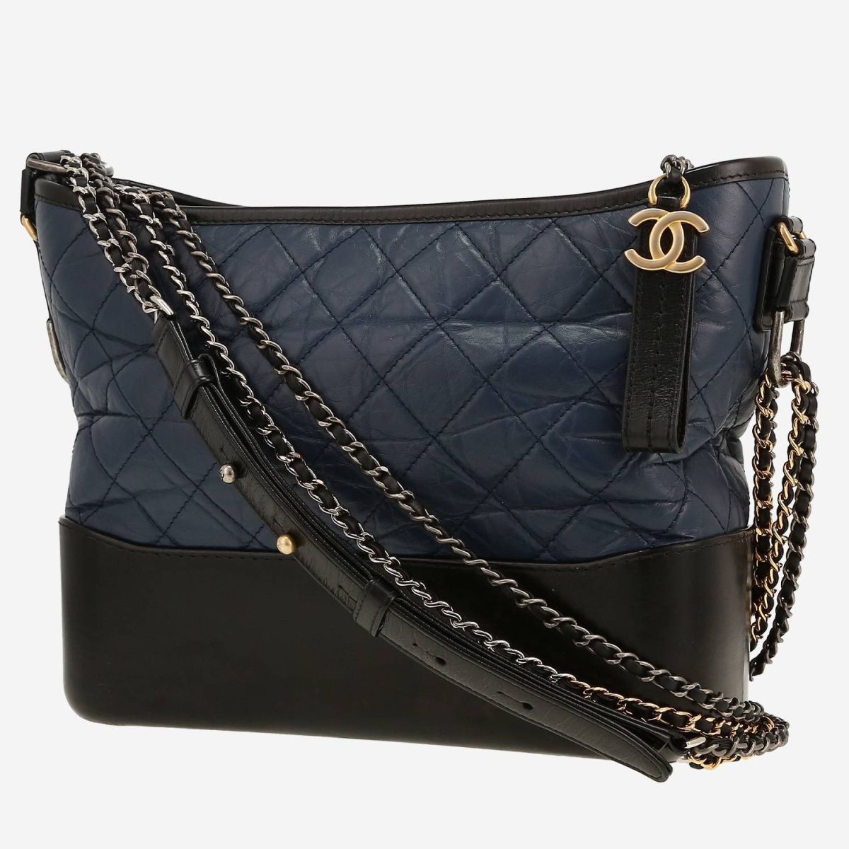 Chanel Gabrielle Moyen Cuir Bleu et noir