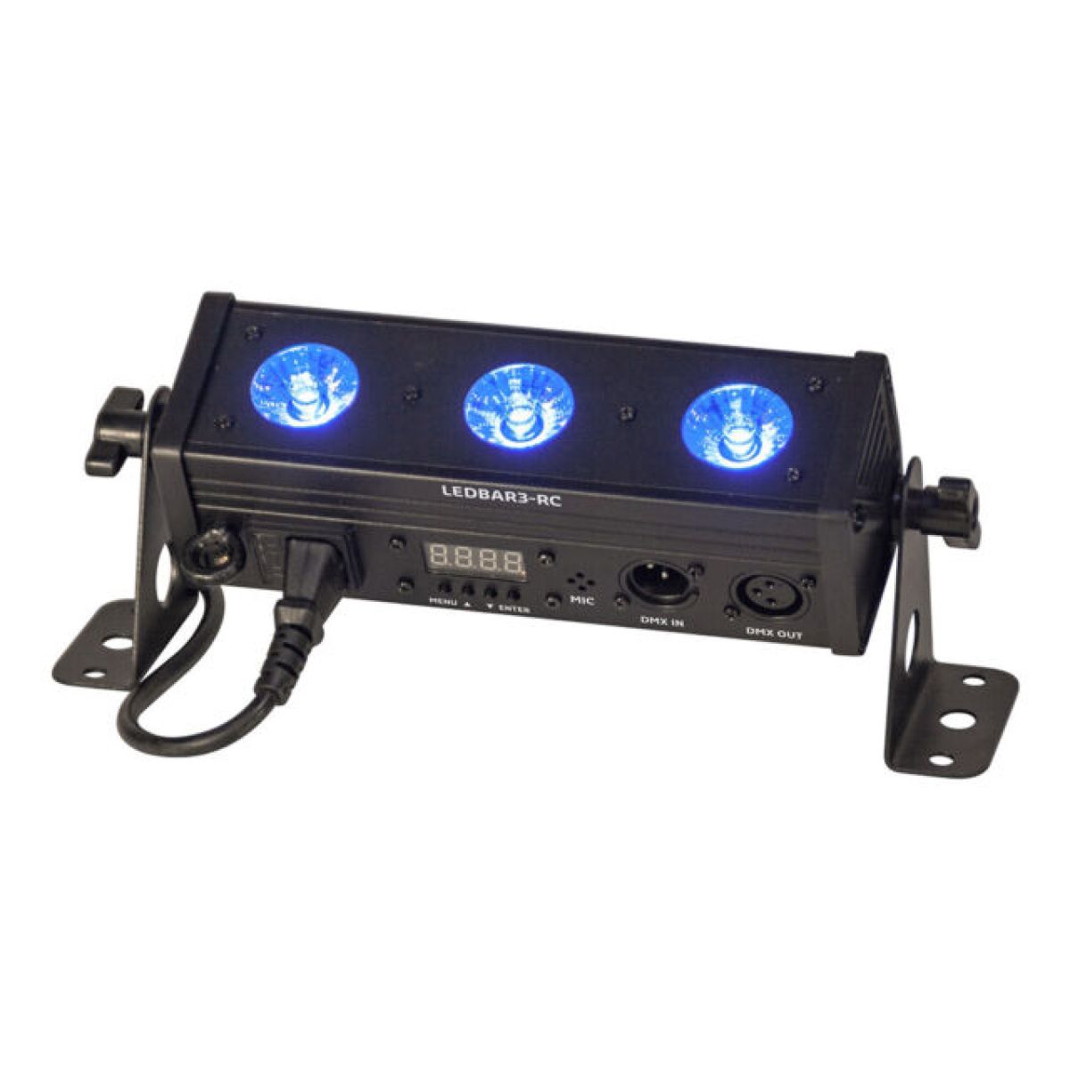 Ibiza LEDBAR3-RC 3X8W RGBW+UV DMX