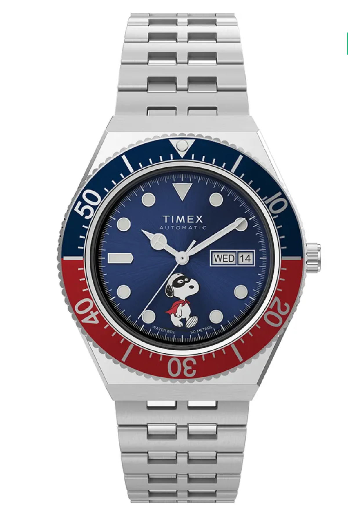 Timex Peanuts montre M79 Automatique Bleu Acier