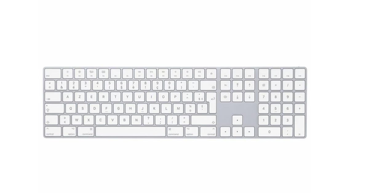 Apple Magic Keyboard A1243 Clavier Blanc Clavier Filaire USB