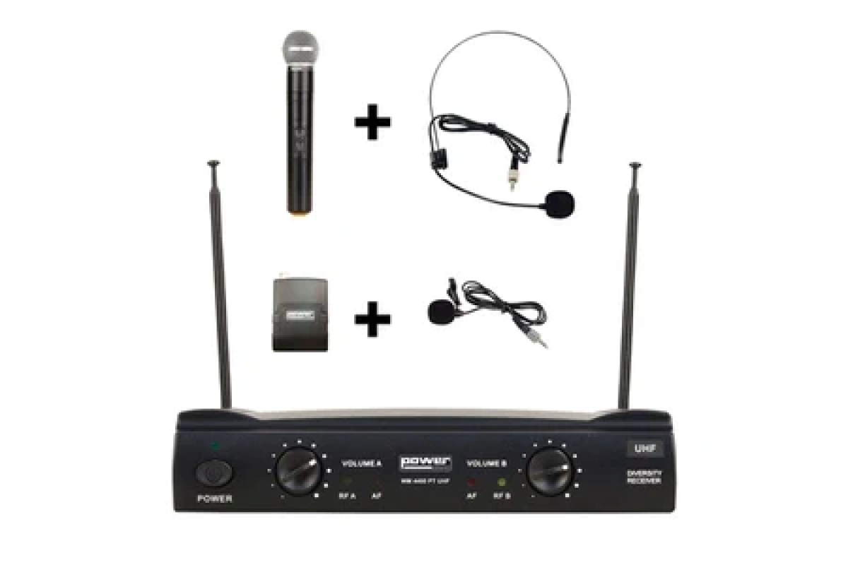 Power Acoustics WM 4400 PT Micro sans fil Noir