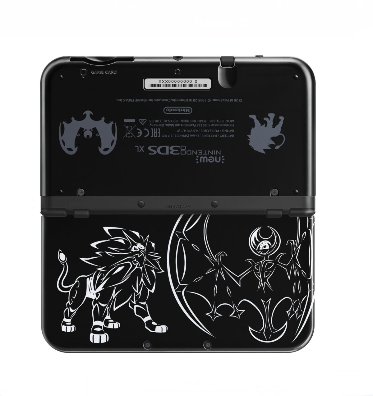 Nintendo New 3DS XL Solgaleo et Lunala Limited Edition Noir Console