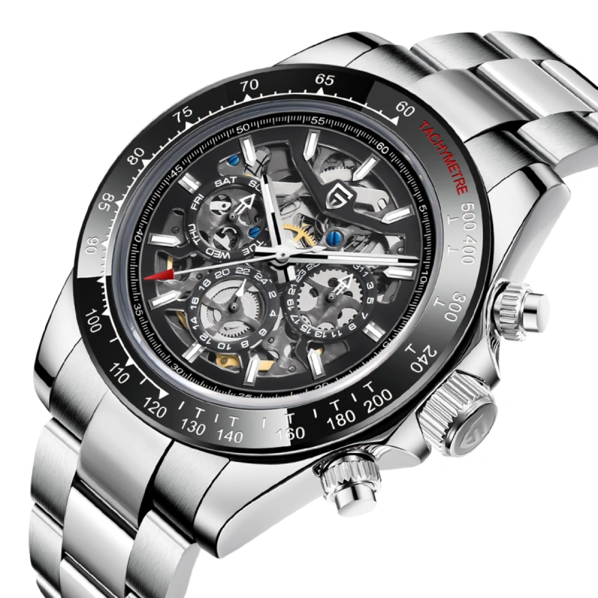 Pagani Design Daytona Hommage Squelette Automatique Gris Acier
