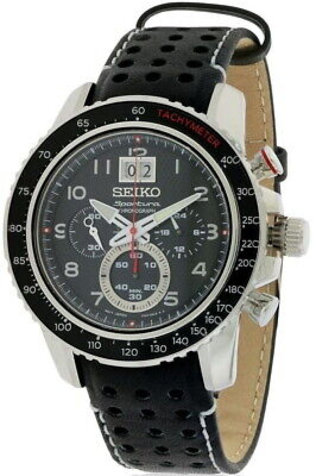 Seiko sportura 7t04-0AL0 Quartz noir Céramique