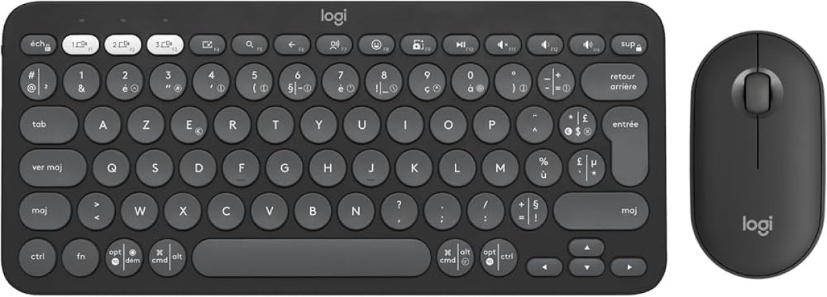 Logitech M350s + K380s Clavier Souris Noir