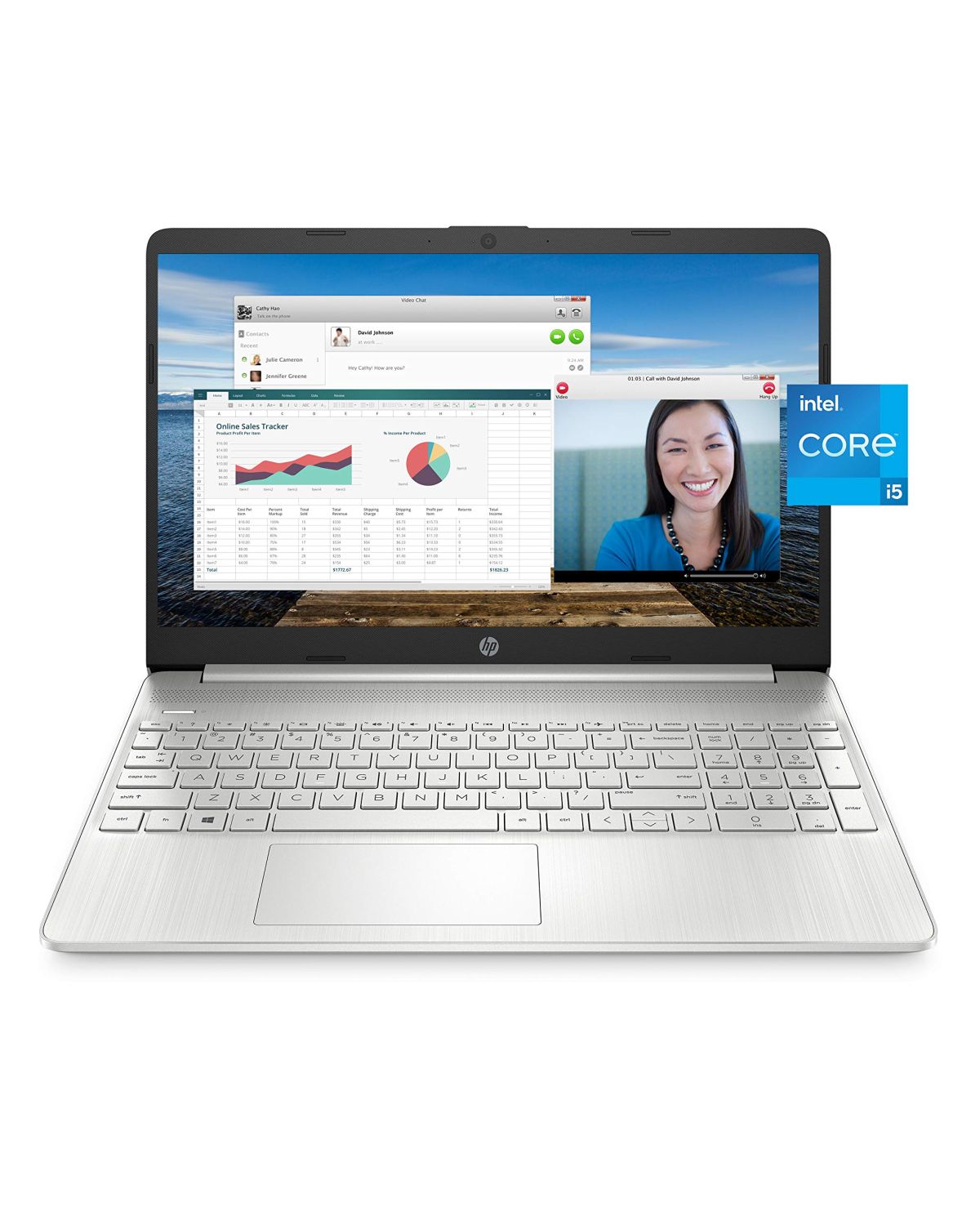 HP Laptop 15s-fq2xxx i5-135G7 @2.40GHz 16 Go SSD 512 Go