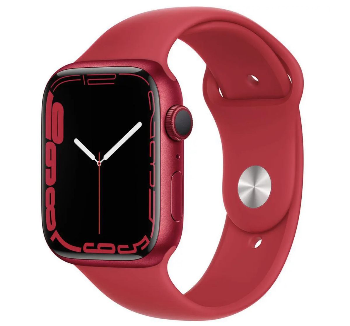 Apple Apple Watch Series 7 45mm (A2474) Aluminium Rouge Bracelet Sport Rouge(RED)