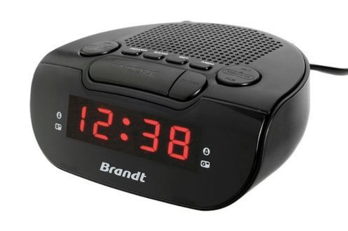 Brandt BCR173 Radio-réveil Noir