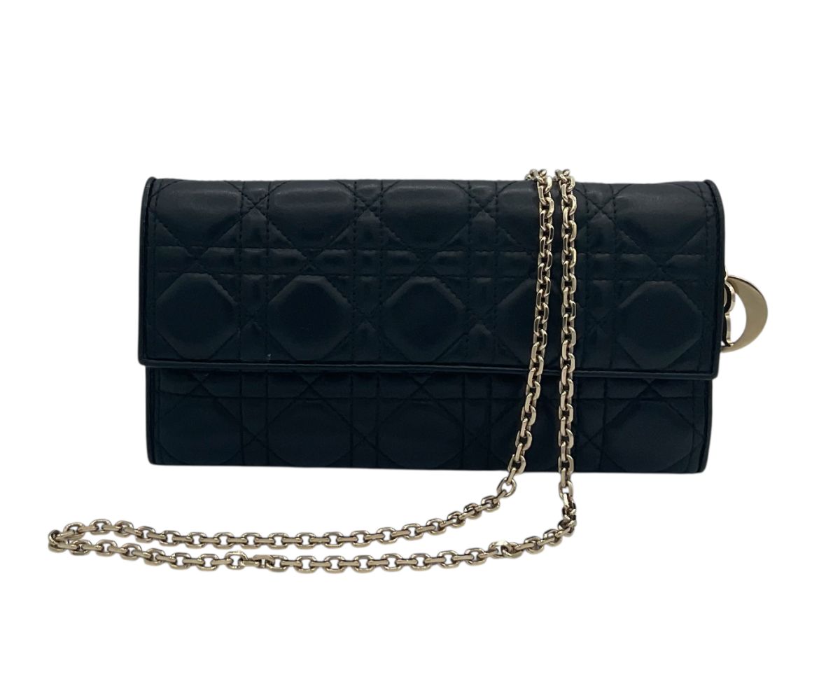 Dior Pochette Lady Dior  Cuir d’agneau Noir