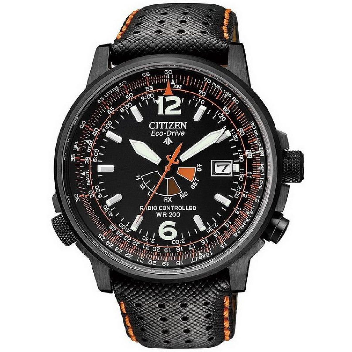 Citizen Eco-Drive Radio Controlled WR 200 Quartz Noir Acier