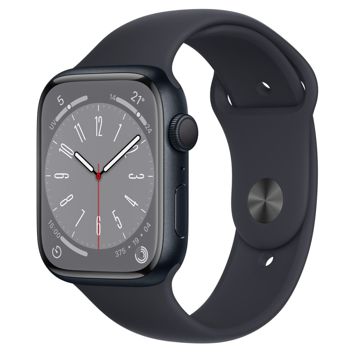 Apple Apple Watch Series 8 45mm (A2775) Aluminium Minuit Bracelet Sport Bleu nuit
