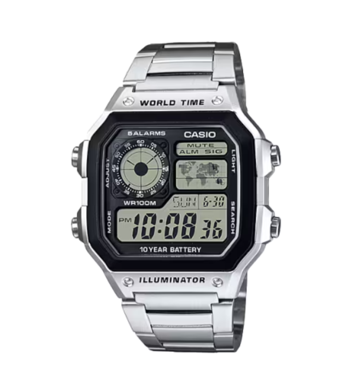 Casio AE1200WH Quartz Argent