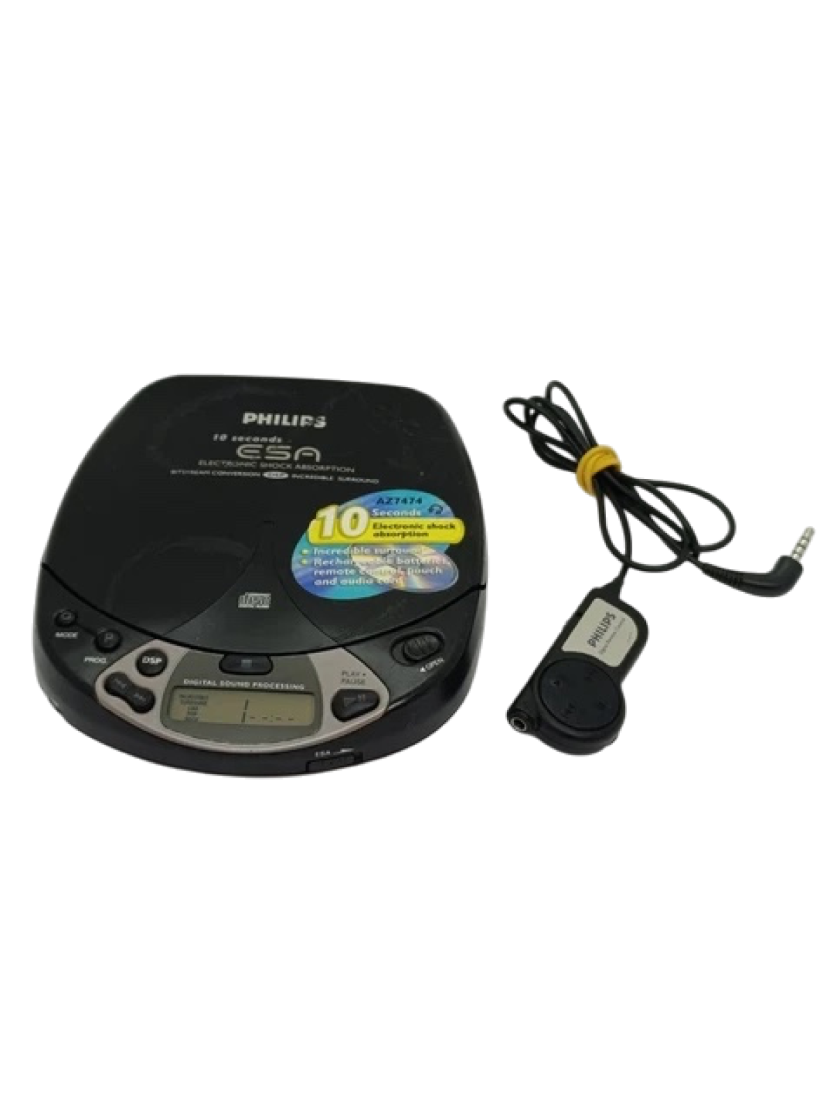 Philips AZ7474/00 Baladeur CD Noir