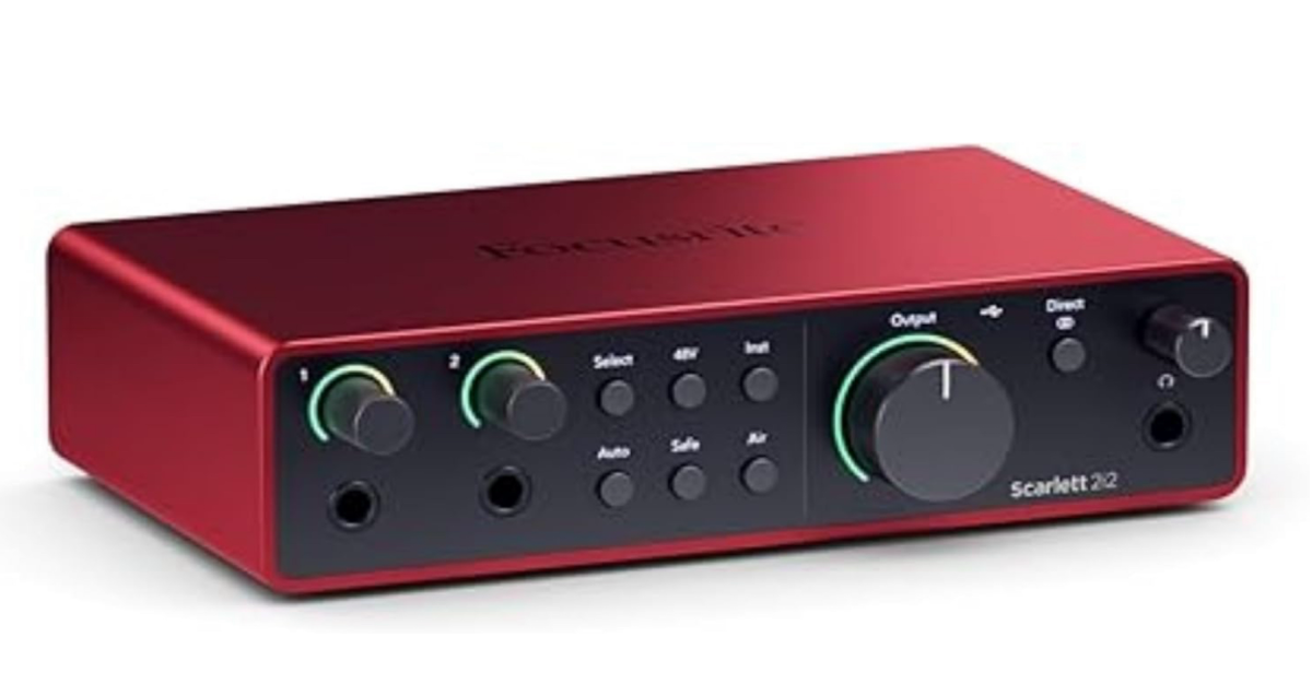 Focusrite Scarlett 2I2 (4 Gen) Carte son USB