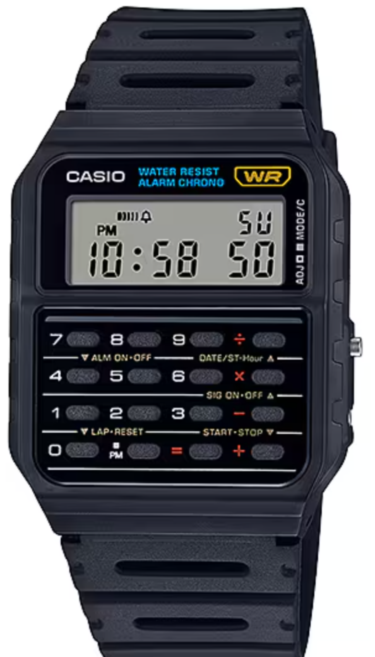 Casio CA-53W Quartz Noir Plastique