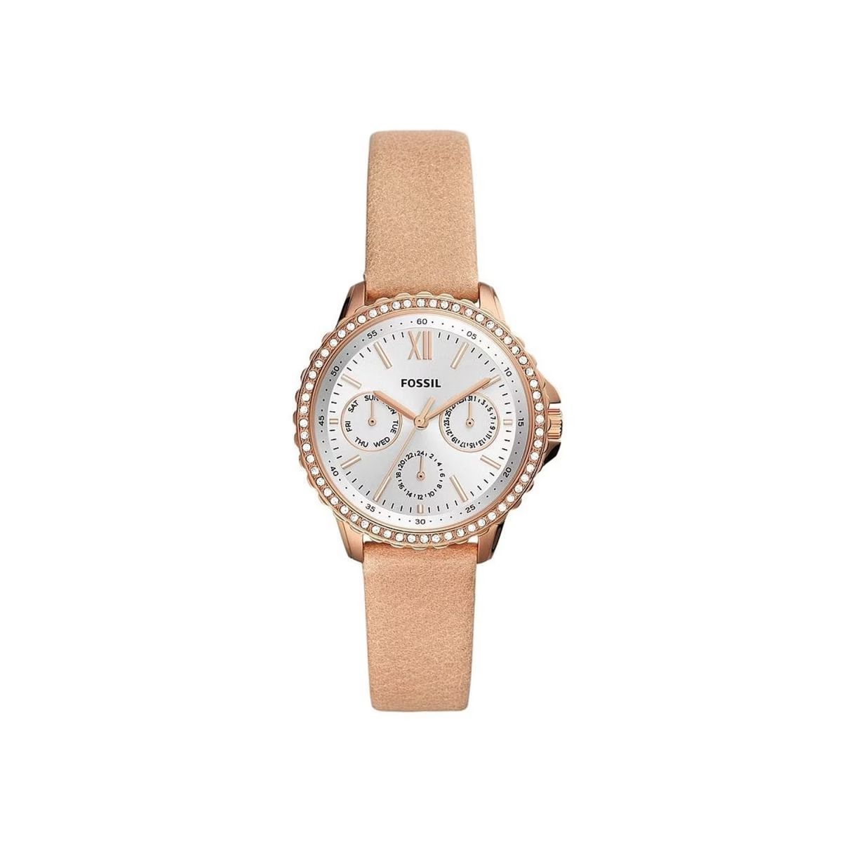 Fossil ES4888 Quartz  Cuir