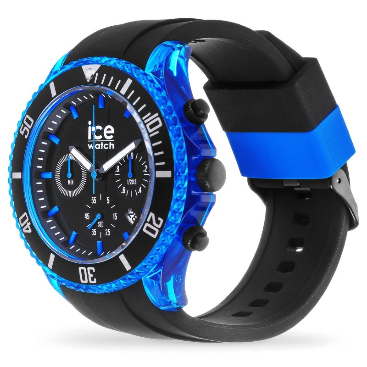 Ice Watch Ice chrono black blue Quartz Bleu Plastique