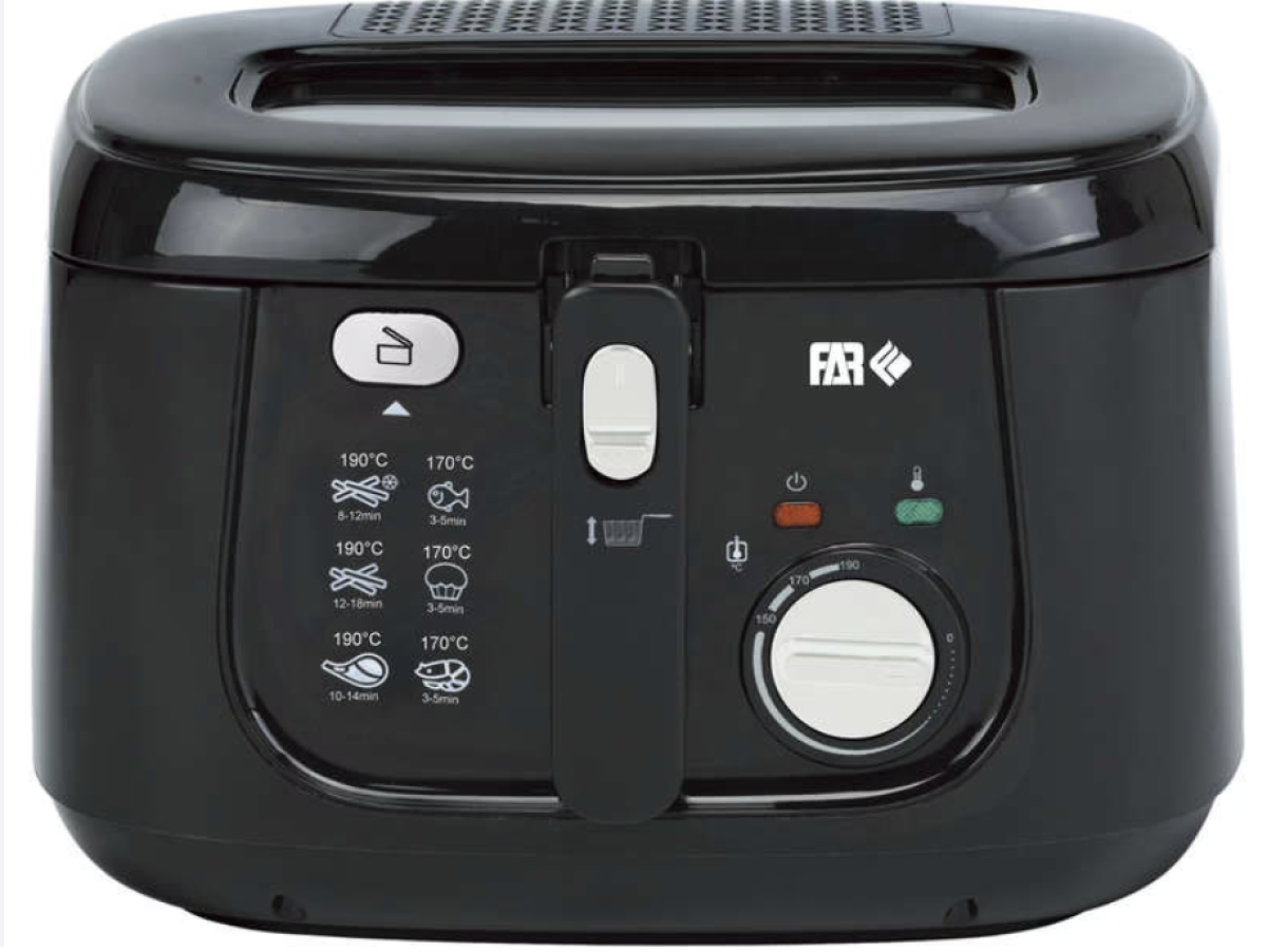 Far DF25B Friteuse Noir