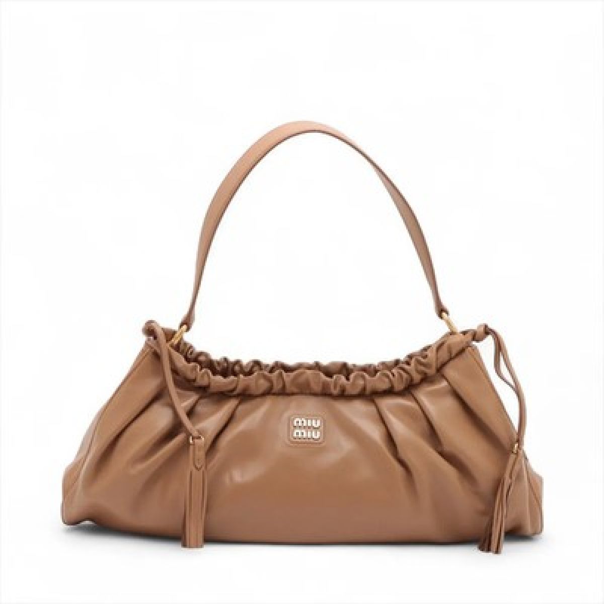 Miu Miu Joie Moyen Cuir Camel
