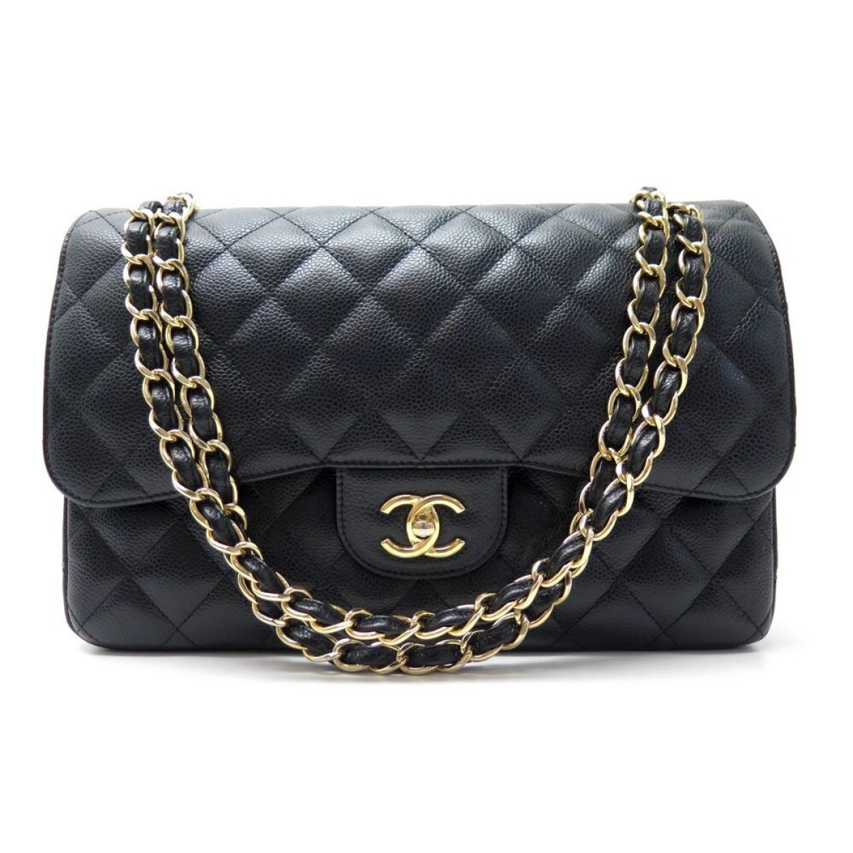 Chanel Timeless Jumbo Cuir Grainé Noir