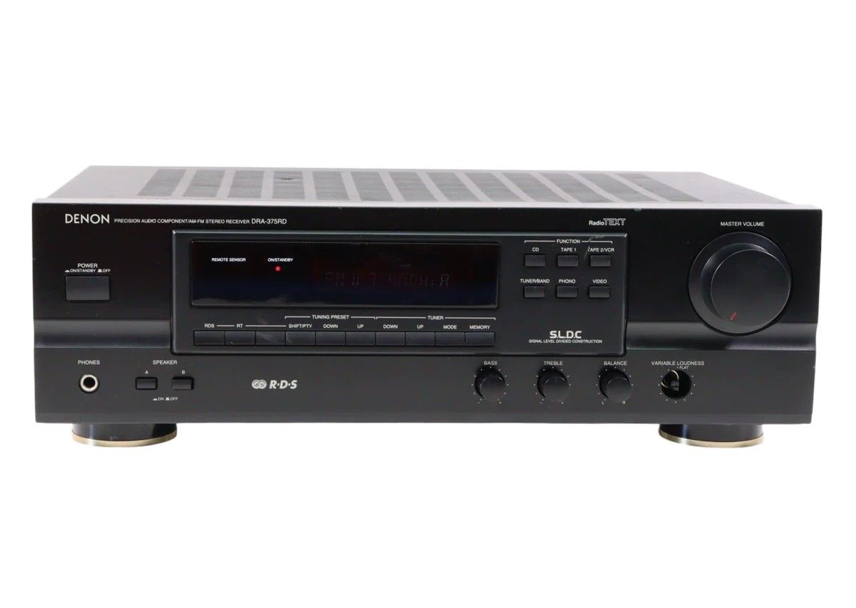 Denon DRA-375RD Stéréo  Noir