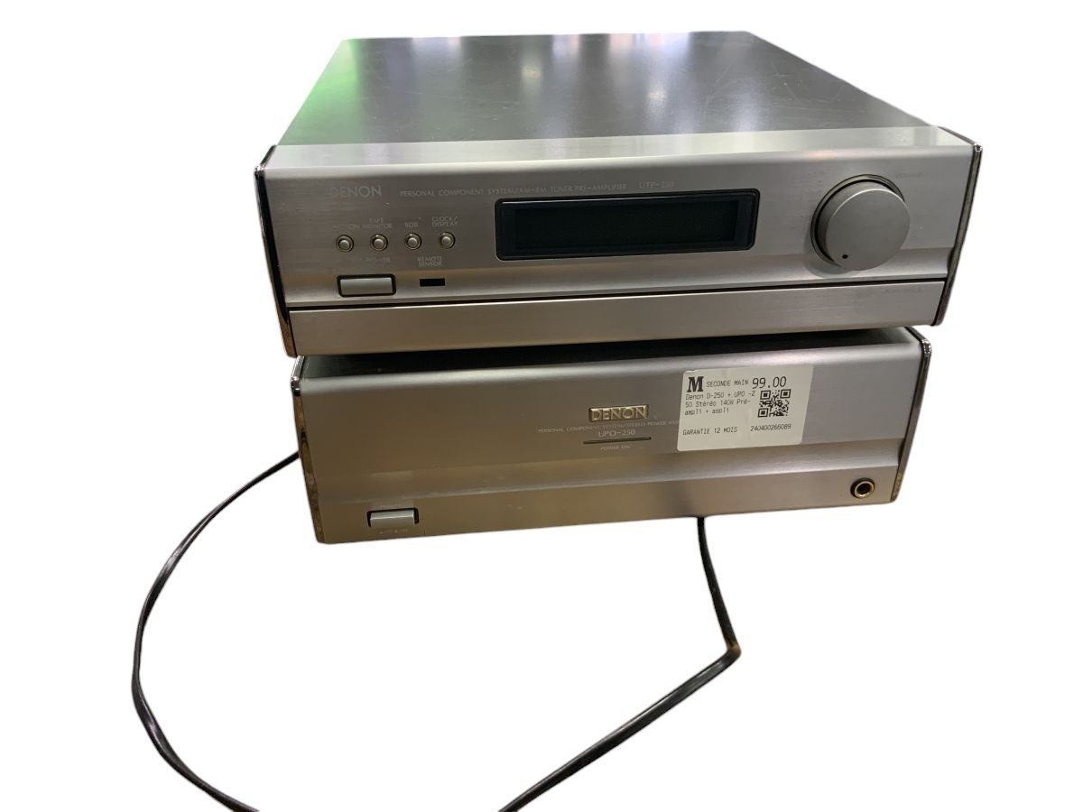 Denon D-250 + UPO -250 Stéréo 140W Pré- ampli + ampli