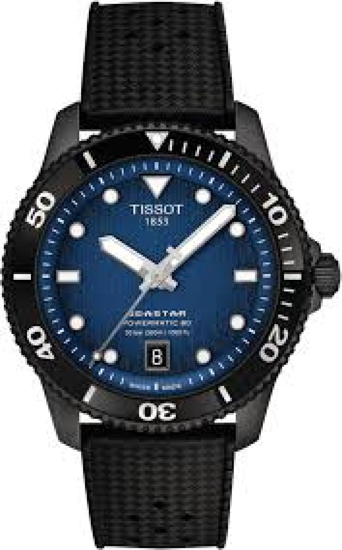 Tissot T120807 A Seastar Automatique Bleu Plastique
