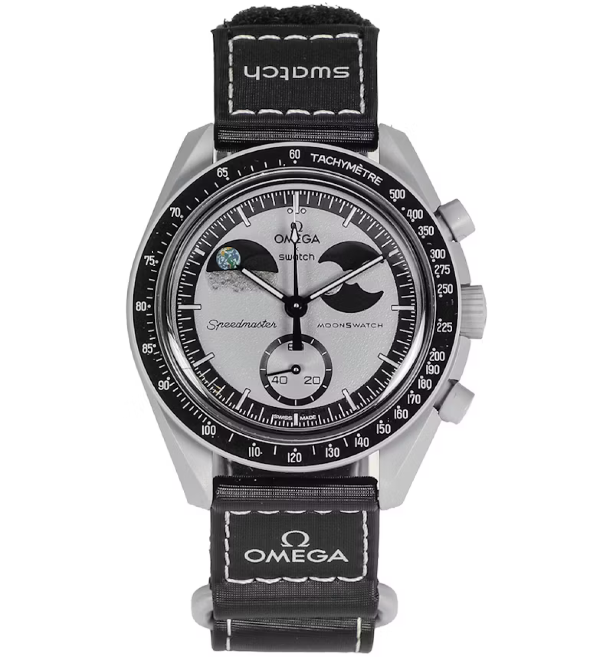 Swatch x Omega Mission To The MOON Quartz  Tissu