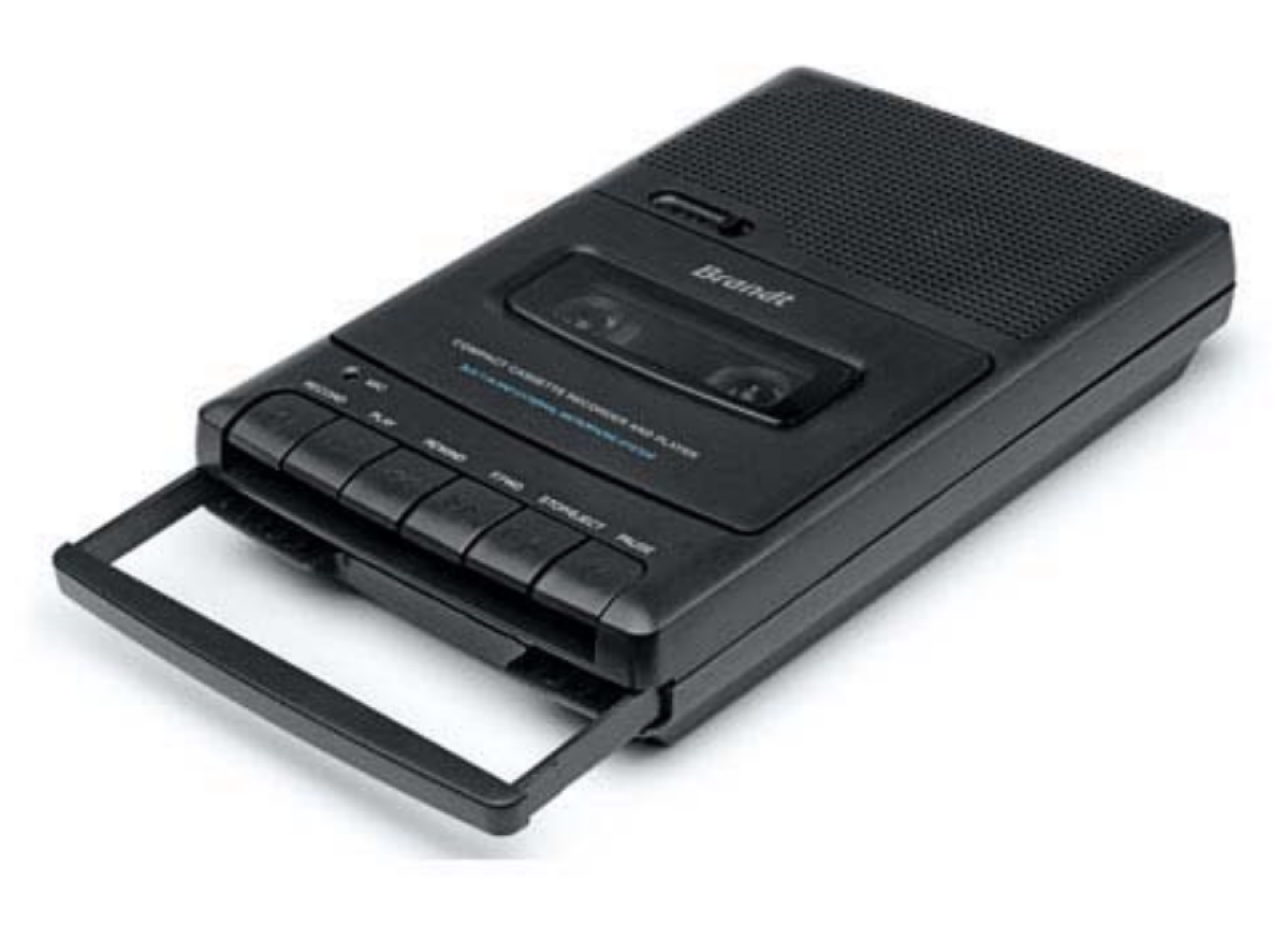 Brandt BTR100 Magnétophone à K7 Noir