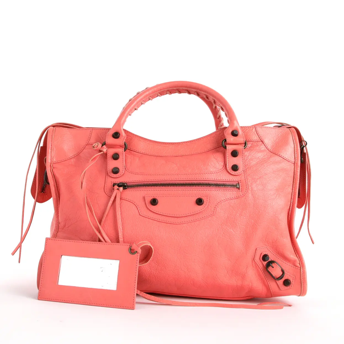 Balenciaga City Medium Cuir Corail