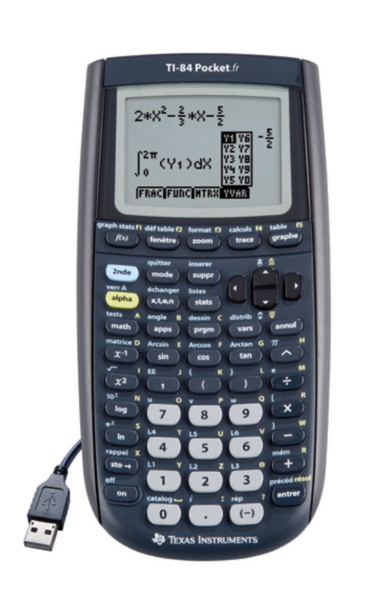 Texas Instruments Ti-84 Pocket.fr Calculatrice Noir