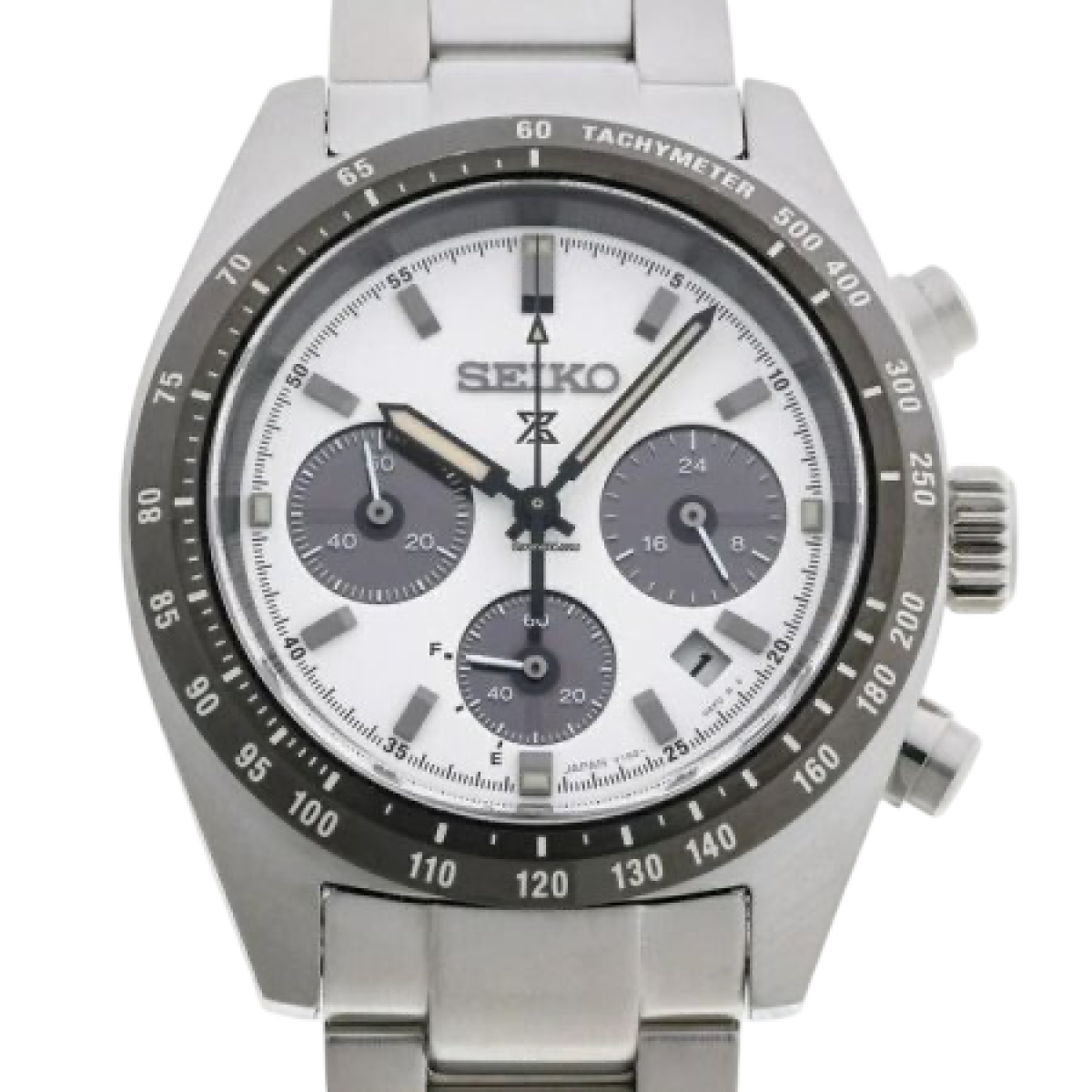 Seiko V192-0AF0 Quartz Blanc Acier