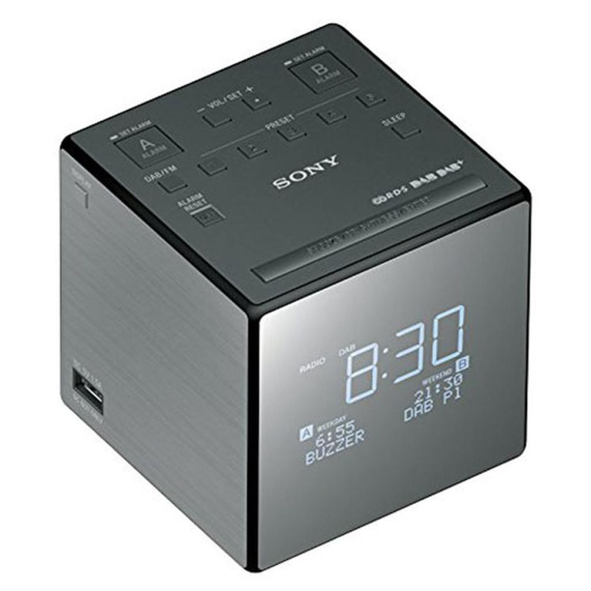 Sony XDR-C1DBP Radio-réveil Noir